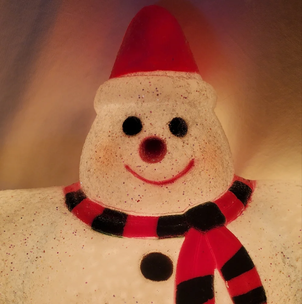 Snowman Star Sparkly Vintage Ornament Figure Model JSI-9005 120V 60Hz